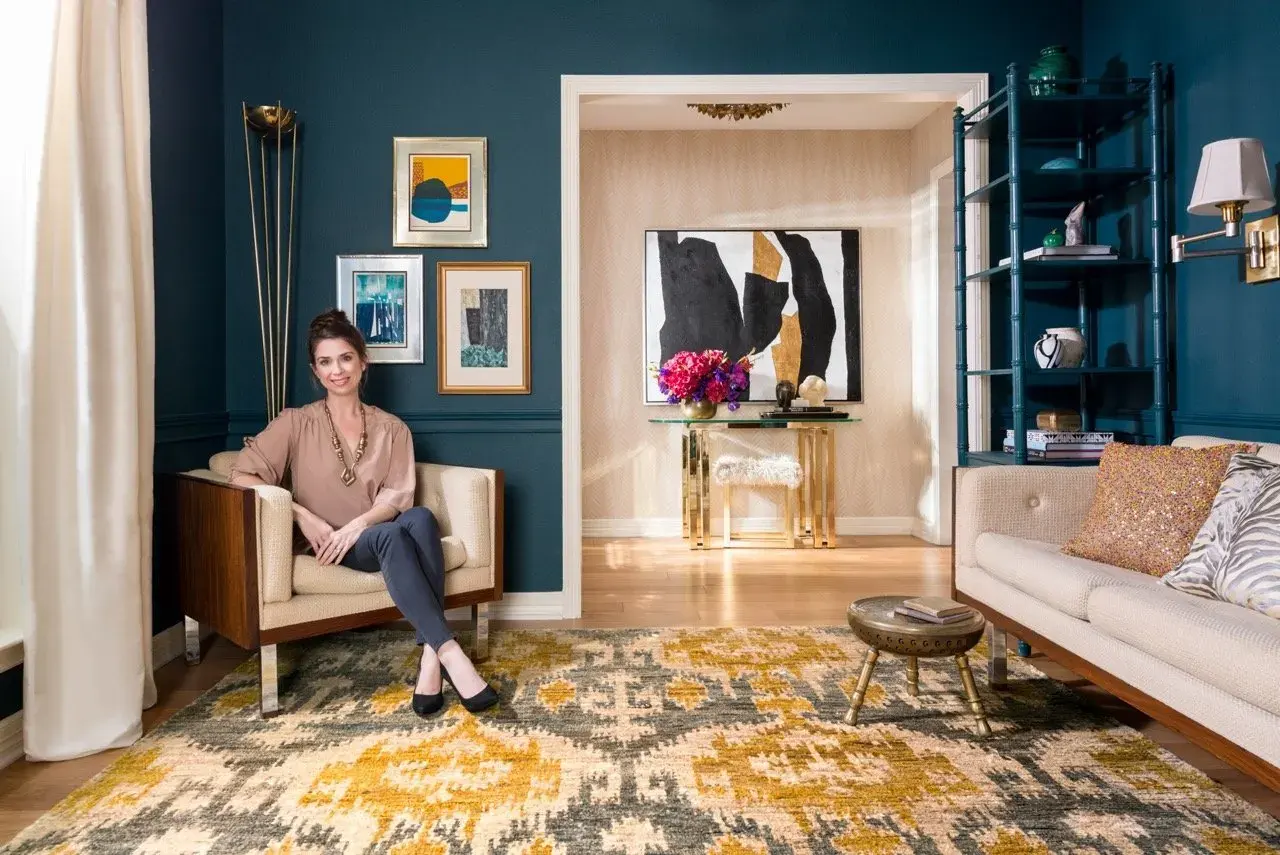 Inside the studio — a considered, material-rich interior